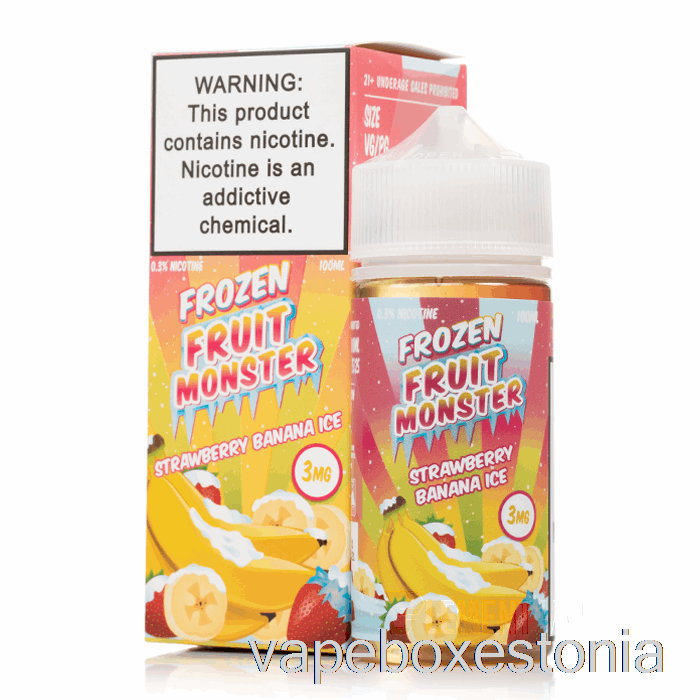 Vape Box Estonia Jäämaasikas Banaan - Külmutatud Puuvilja Koletis - 100ml 0mg